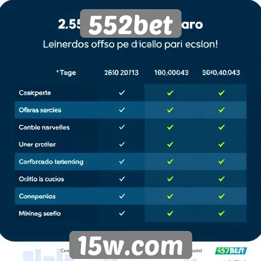 Comparação da 552bet com concorrentes de mercado