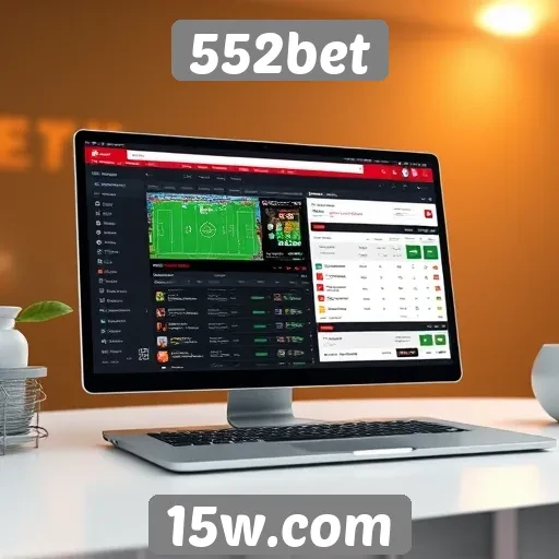 Interface e usabilidade do site 552bet